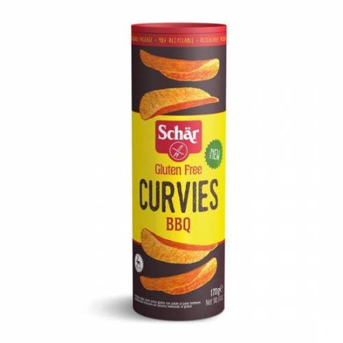 Chips barbeque, fara gluten, Curvies, 170g - Dr. Schar