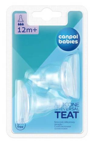 Canpol 18/117 tetine silicon nr 3 flux mare 12 luni +