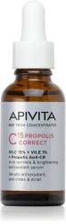Apivita Bee Tech ser antioxidant iluminator cu vitamina C si propolis C15 Propolis Correct Serum 30ml