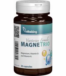 MagneTrio cu Vitamina K2, Magneziu si D3, 30cps - Vitaking