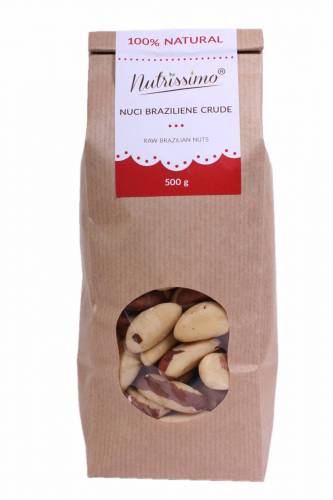 Nuci braziliene crude, 500g - Nutrissimo