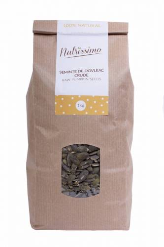 Seminte de dovleac crude, 1kg - Nutrissimo