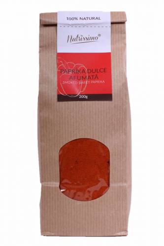 Paprika, boia dulce afumata, 200g - Nutrissimo