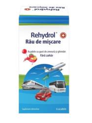 Rehydrol rău de mișcare acadele cu gust de zmeură și ghimbir 6 acadele