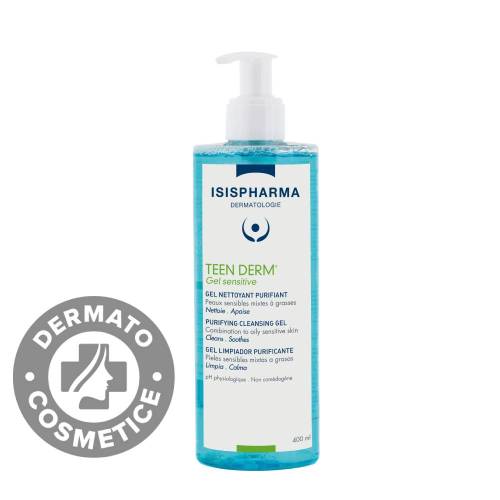 Gel de curatare purifiant Teen Derm Sensitive, 400ml, Isis Pharma