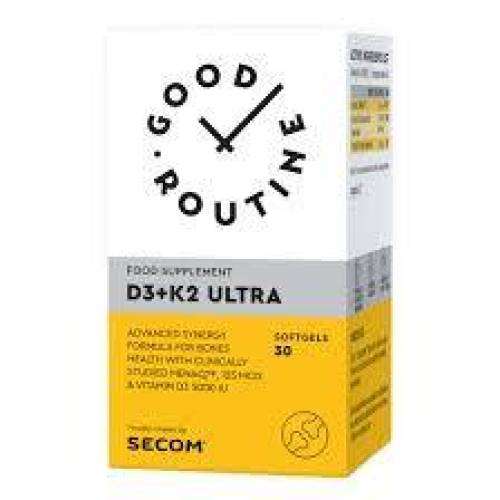 Vitamina D3 + K2 Ultra, 30 capsule moi, Good Routine - Secom