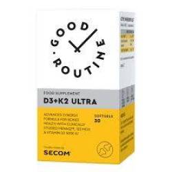 Vitamina D3 + K2 Ultra, 30 capsule moi, Good Routine - Secom