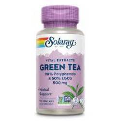 Green Tea, 500 mg, 30 capsule vegetale, Solaray