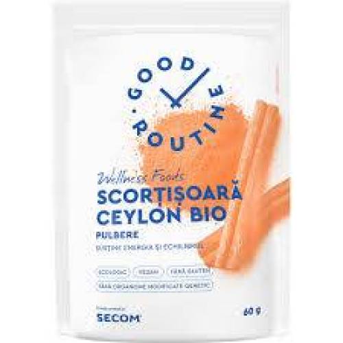 Scortisoara Ceylon pulbere, eco-bio, 60 g, Good Routine - Secom