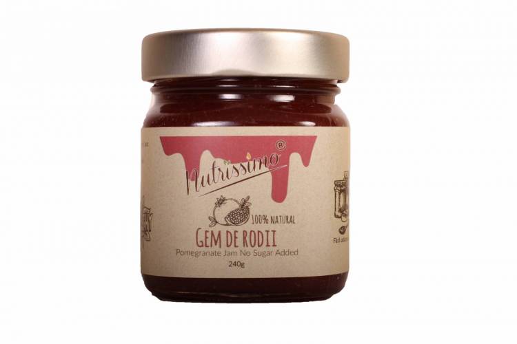 Gem de rodii, fara zahar, 240g - Nutrissimo