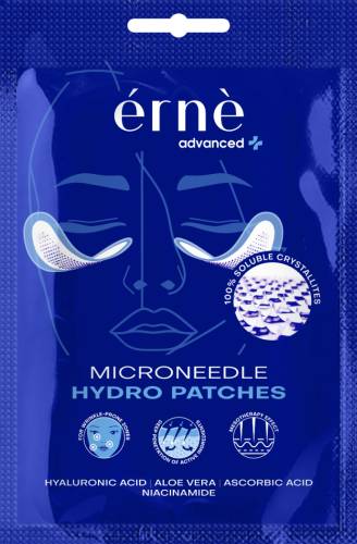 Plasturi faciali hidratanti cu microace pentru piele deshidratata, 2 bucati, Erne