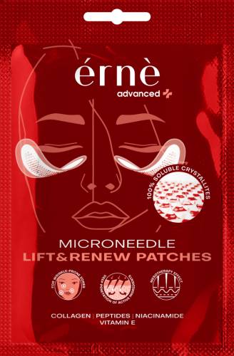 Plasturi faciali rejuvenanti cu microace pentru piele obosita si imbatranita, 2 bucati, Erne