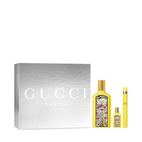 Pachet Apa de parfum Flora Gorgeous Orchid, 100ml + 10ml + 5ml, Gucci