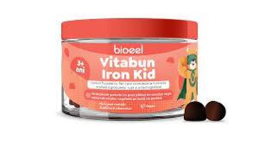 Vitabun Iron Kid, + 3 ani, 90 jeleuri gumate, Bioeel