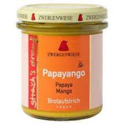 Crema tartinabila vegetala Papayango cu papaya picanta si mango, fara gluten, 160 g, Zwergenwiese