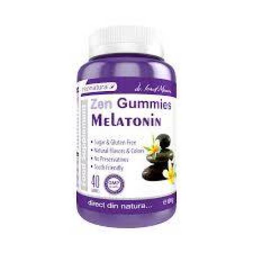 Zen Gummies Melatonin, 40 jeleuri, Medica - ProNatura