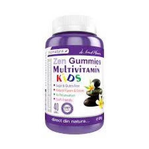 Zen Gummies Multivitamin Kids, 40 jeleuri, Medica - ProNatura