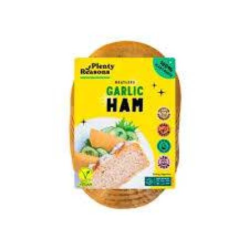 Alternativa vegana la sunca cu usturoi, Meatless Garlic Ham, 100 g, Plenty Reasons