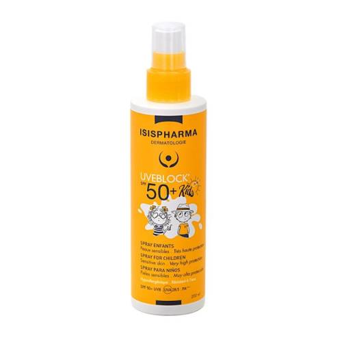 Spray cu protectie solara pentru copii UVEBLOCK SPF50+, 200ml, IsisPharma