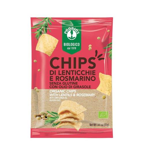 Chipsuri cu linte si rozamarin, eco-bio, 40g - PROBIOS