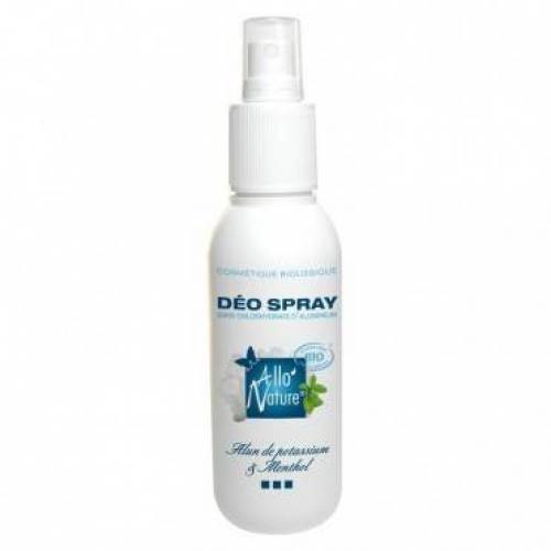 Deodorant spray cu piatra de alaun si menta, 125ml - Allo'Nature