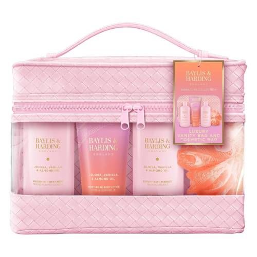 Set de ingrijire pentru corp Jojoba, Vanilla & Almond Oil Luxury, 6 piese, Baylis&Harding