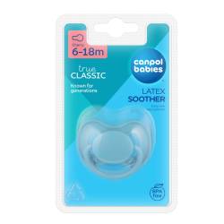 Suzeta din latex rotunda pentru 6 - 18 luni 23/224_BLU, 1 bucata, Canpol babies