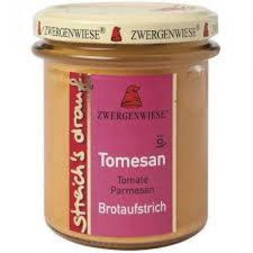Crema tartinabila vegetala Tomesan cu tomate si parmezan, eco-bio, 135 g, Zwergenwiese