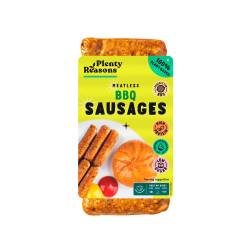 Alternativa vegana la carnati BBQ, 180 g, Plenty Reasons