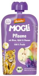 Piure de Prune, Pere, Mere si Banane, 1 an +, eco-bio, 100 g, Mogli