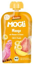 Piure de Mango, Guava si Banane, 1 an +, eco-bio, 100 g, Mogli