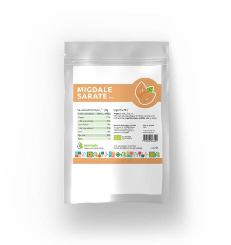 Migdale sarate, eco-bio, 250 g, ManagisBIO
