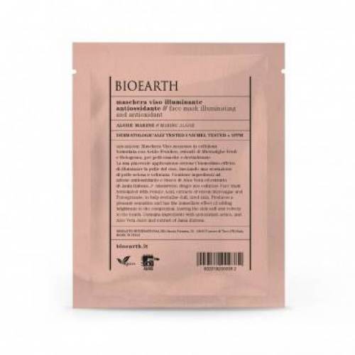 Masca pentru ten iluminatoare antioxidanta cu alge, 15ml - Bioearth