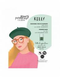 Masca de fata peel-off pentru ten uscat, KELLY, cu spirulina, 13 g, PuroBio