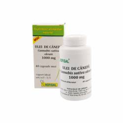 Ulei de Canepa - Cannabis sativa oleum  1000 mg 40 Cps