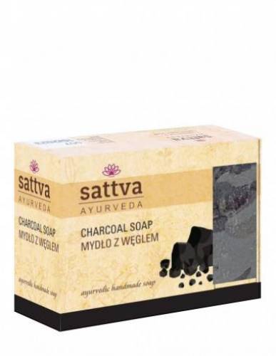 Sapun cu glicerina si carbune, 125g– Sattva Ayurveda