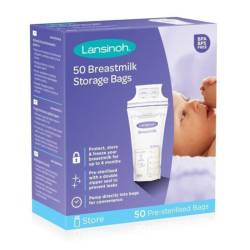 Lansinoh Pungi de stocare lapte matern, 50 pungi