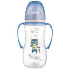 Canpol 35/241 biberon albastru anticolici cu gat larg 300 ml