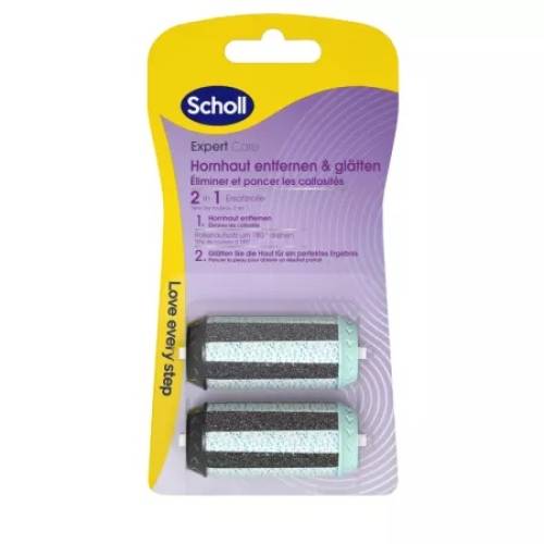 Rezerve pila electrica 2 in 1 Scholl Purple 2 bucati