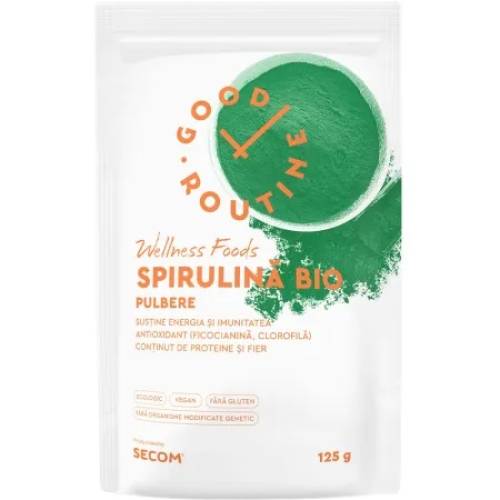 Pulbere de Spirulina Bio 125 g Good Routine