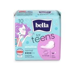 Absorbante igienice Teens Sensitive, 10 bucati, Bella