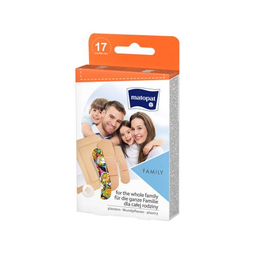 Plasturi Family, 17 bucati, Matopat