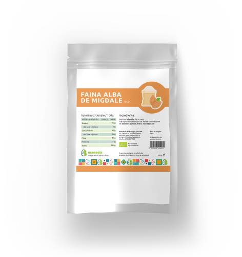 Faina alba de migdale, eco-bio, 200 g, Managis
