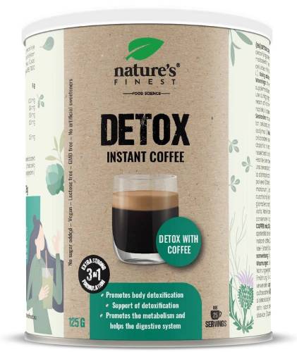 Bautura Instant pentru Detoxifiera Organismului cu Cafea, 125 g, Nutrisslim