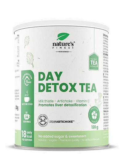 Ceai Detoxifiant de Zi cu Armurariu, Anghinare si Vitamina C, 120 g, Nutrisslim