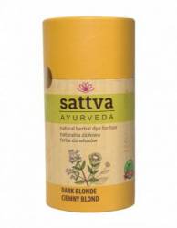 Vopsea Henna de par Blond Inchis, 150gr – Sattva Ayurveda
