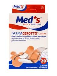Asepta Med+S Farmacerotto Plasturi piele sensibila cu ioni de argin 19X72 cm 20 buc