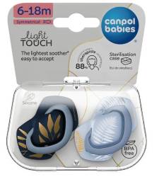 Canpol 22/665 suzeta simetrica din silicon gold 6- 18 luni