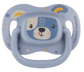 Canpol 34/925 suzeta albastra simetrica din silicon 6-18 luni