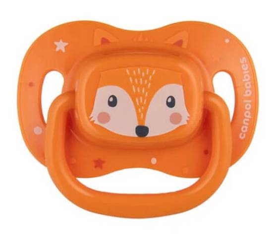 Canpol 34/925 suzeta portocalie simetric din silicon 6-18 luni
